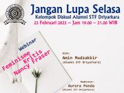 Diskusi Filsafat ( Jangan Lupa Selasa), Tema : Feminisme Kritis Nancy Fraser
