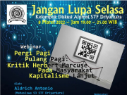 Diskusi Jangan Lupa Selasa : Kritik Herbert Marcuse Pada Masyarakat Kapitalisme Lanjut