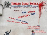 Diskusi JLS : Hak Untuk Memiliki Hak, Kritik Hannah Arendt atas Hak Asasi Manusia