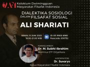 Ikuti Diskusi tentang Dialektika Sosiologi dalam Filsafat Sosial Ali Shariati