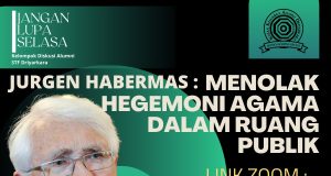 Jurgen Habermas: Menolak Hegemoni Agama Dalam Ruang Publik