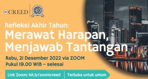 Webinar Refleksi Akhir Tahun: “Merawat Harapan, Menjawab Tantangan”