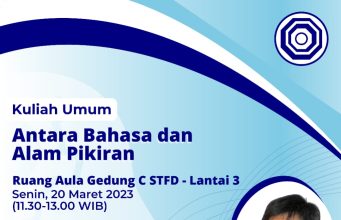 Kuliah Umum Bersama A Gianto SJ: Antara Bahasa dan Alam Pikiran Flyer Seminar bersama Romo Gianto SJ
