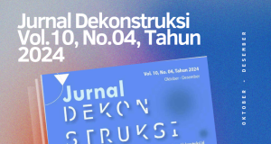 Jurnal Dekonstruksi Terbaru Vol. 10, No. 04, Tahun 2024