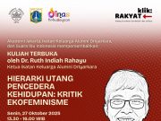 Kuliah Terbuka tentang Hierarki Utang Pencedera Kehidupan Bersama Ruth Indiah Rahayu