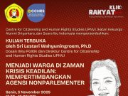 Kuliah Terbuka Klik Rakyat, Melihat Peran Agensi Nonparlementer