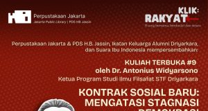 Kuliah Terbuka : Kontrak Sosial Baru, Mengatasi Stagnasi Demokrasi