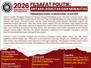 Extension Course STF Driyarkara 2026 ; Filsafat Politik Antara Legalitas dan Moralitas